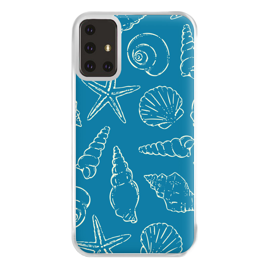 Sketched Shells Pattern Galaxy A71 Case