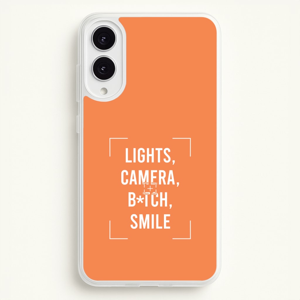 Lights, Camera, B*tch, Smile Galaxy S25 Edge Case