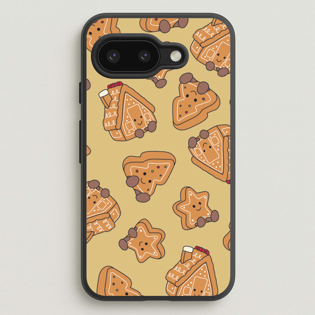 Gingerbread Plushies Pattern Google Pixel 9a Case