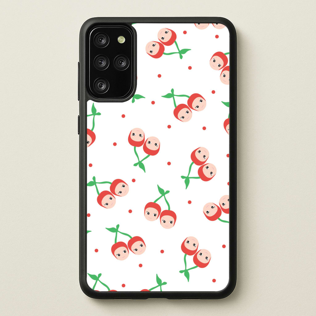 Cherry Angels Pattern Galaxy S20 Plus Case