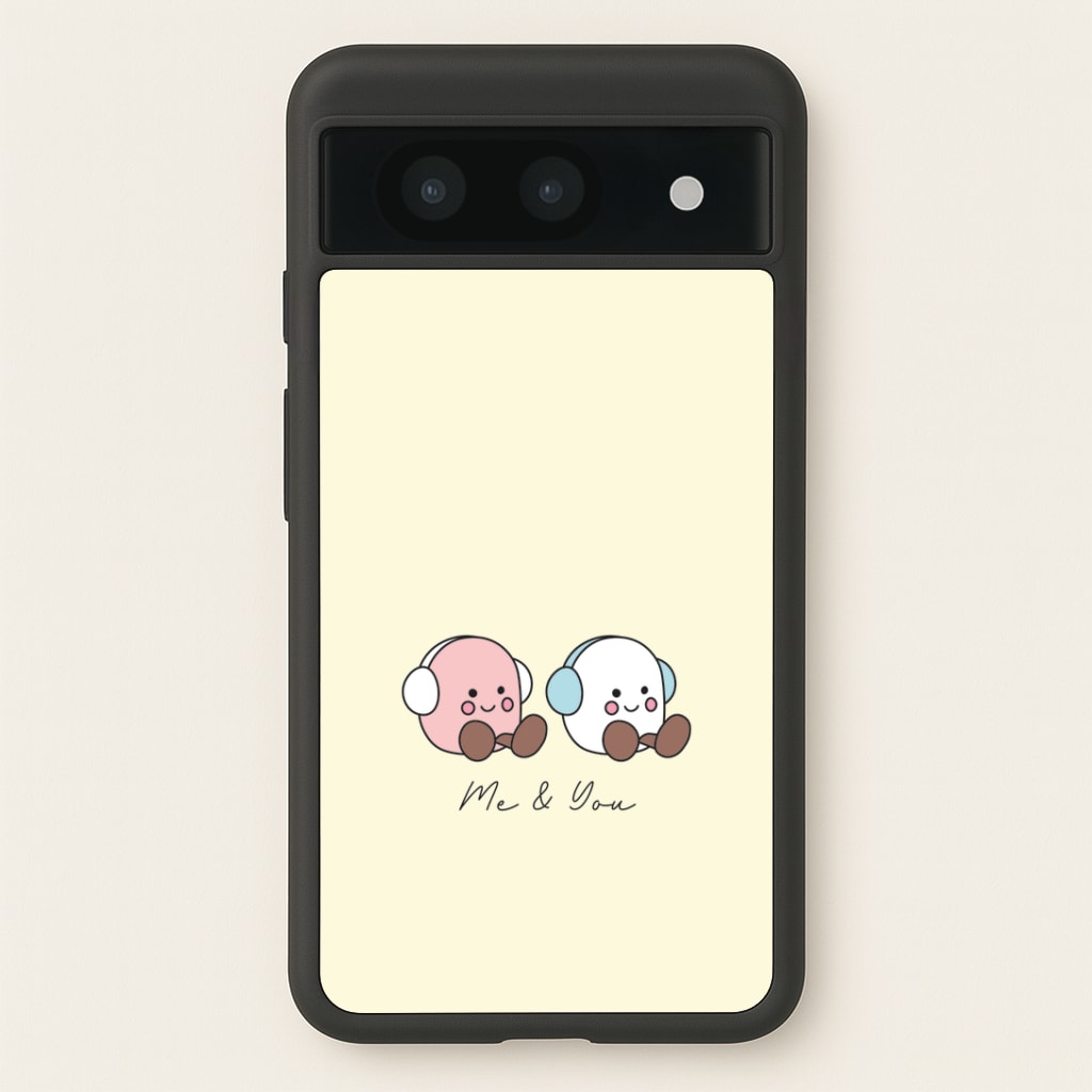 Cute Christmas Marshmellow Plushies Google Pixel 8a Case