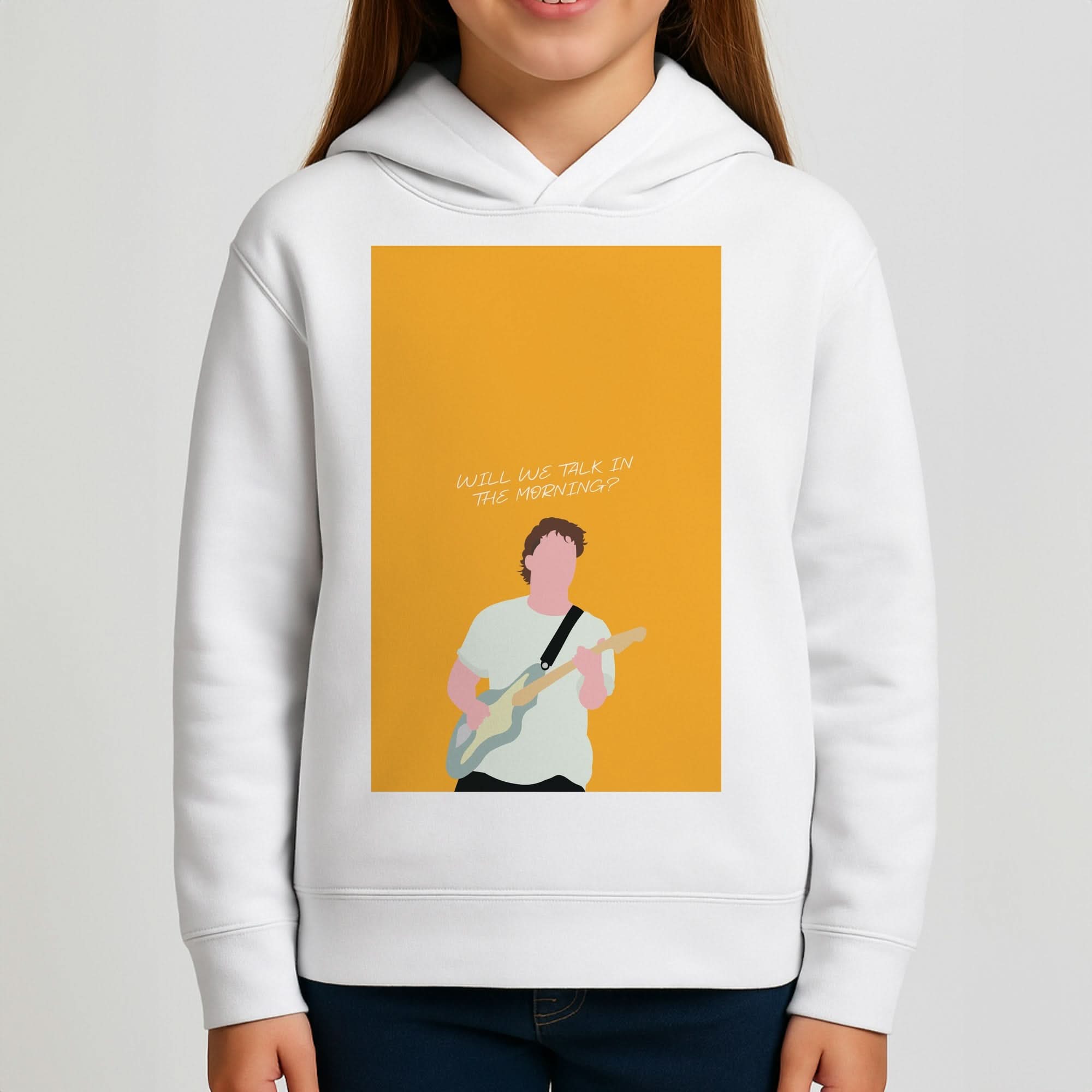 Will We Talk In The Morning Yellow Girls Hoodie