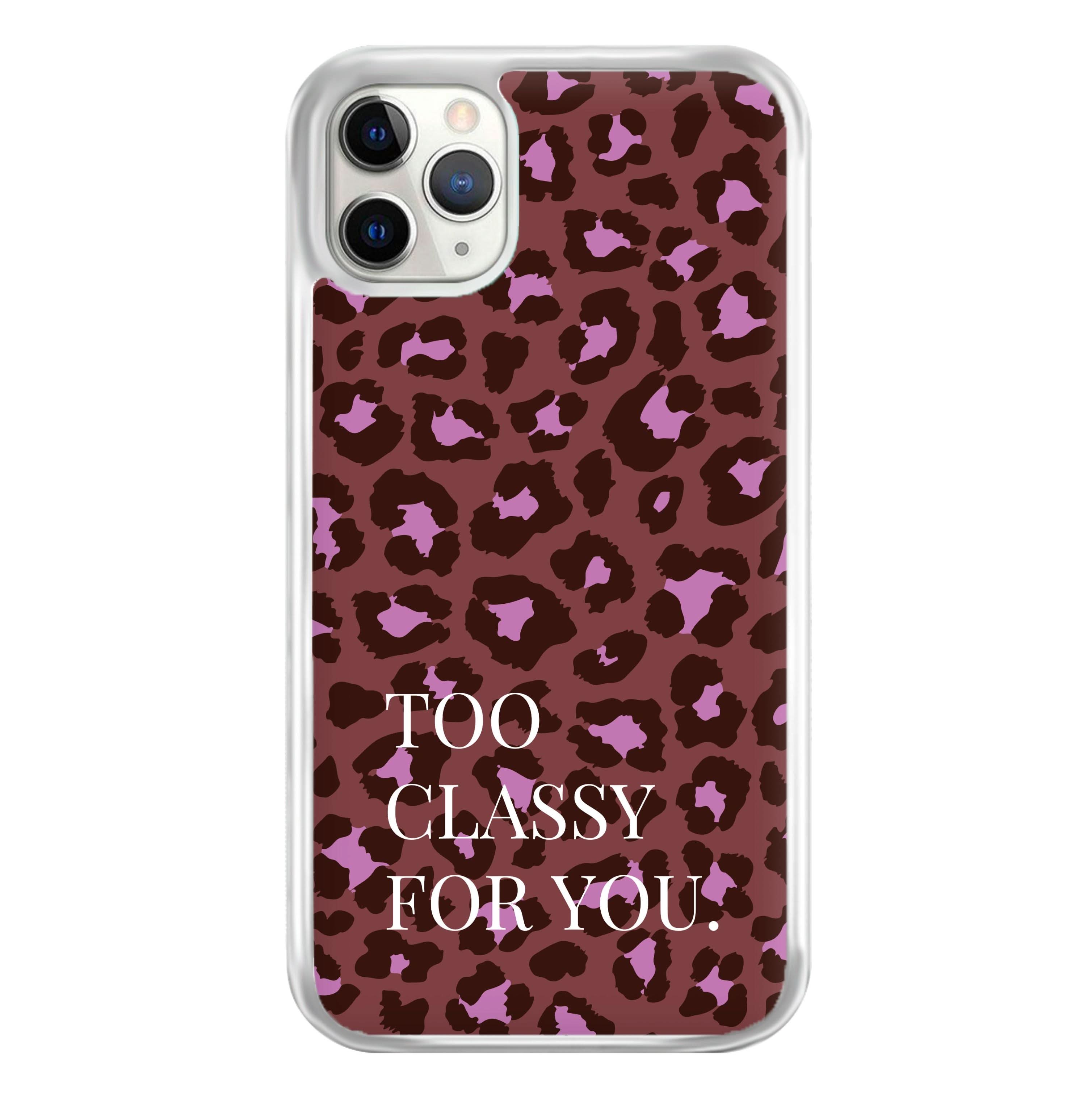 Too Classy Cheetah Print Phone Case