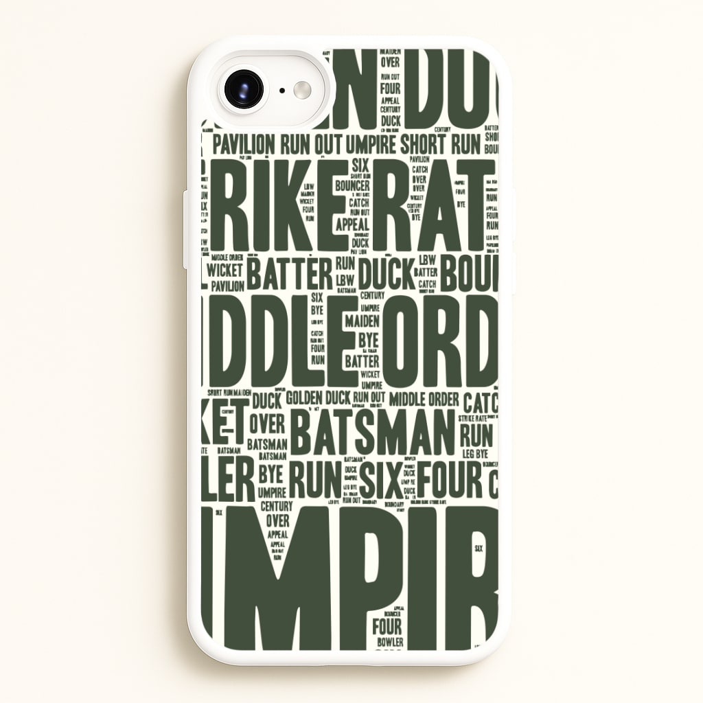 Cricket Wordscape iPhone 6 / 7 / 8 / SE Case