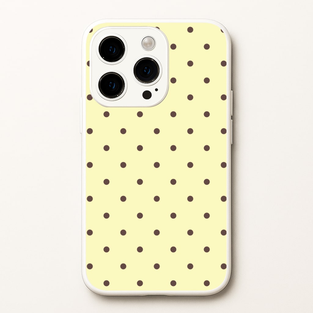 Vanilla & Chocolate Polka Dots iPhone 14 Pro Max Case
