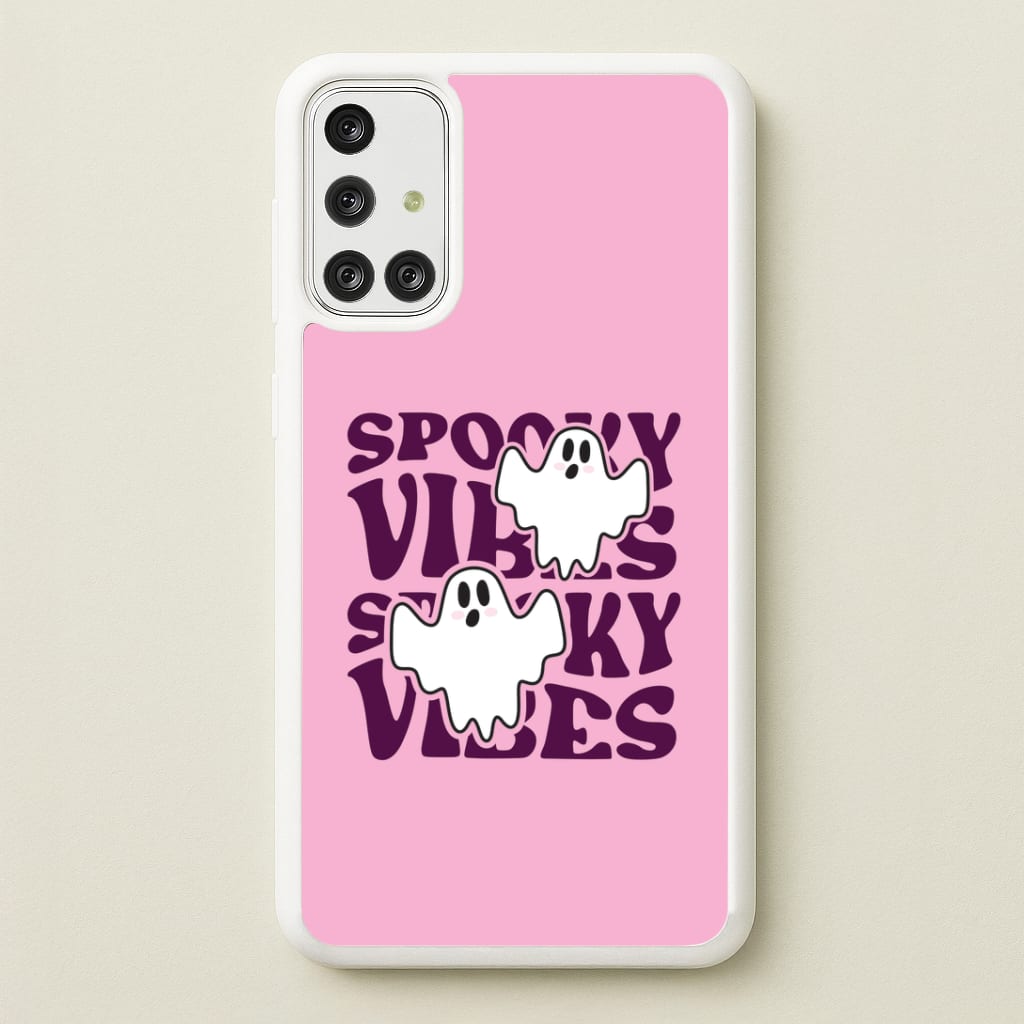 Spooky Vibes Pink Galaxy A71 Case