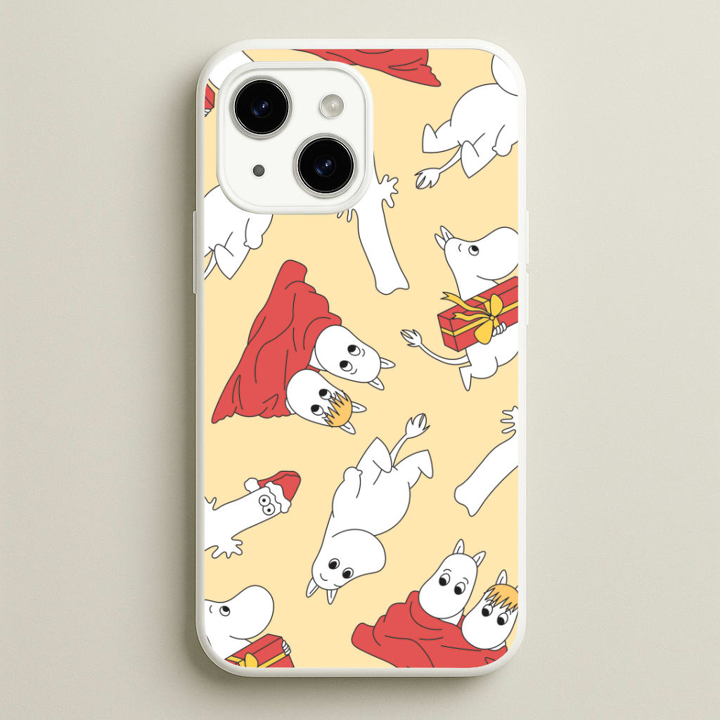 Christmas Mooms Pattern iPhone 14 Case