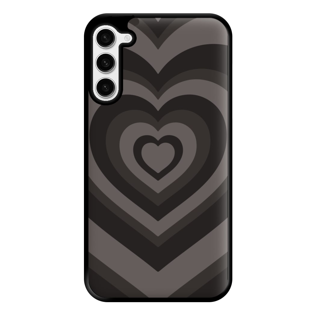 Abstract Black Heart Galaxy S23 Plus Case