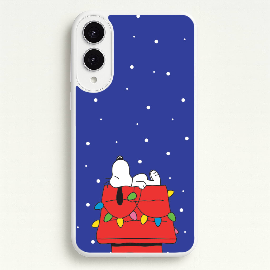 Cartoon Beagle Fairylights Galaxy S25 Edge Case