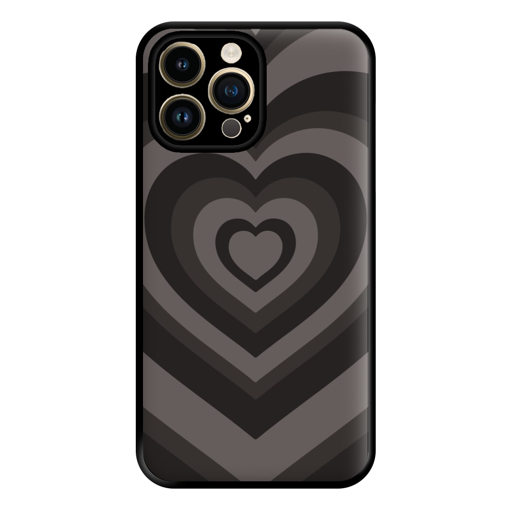 Abstract Black Heart iPhone 14 Pro Max Case