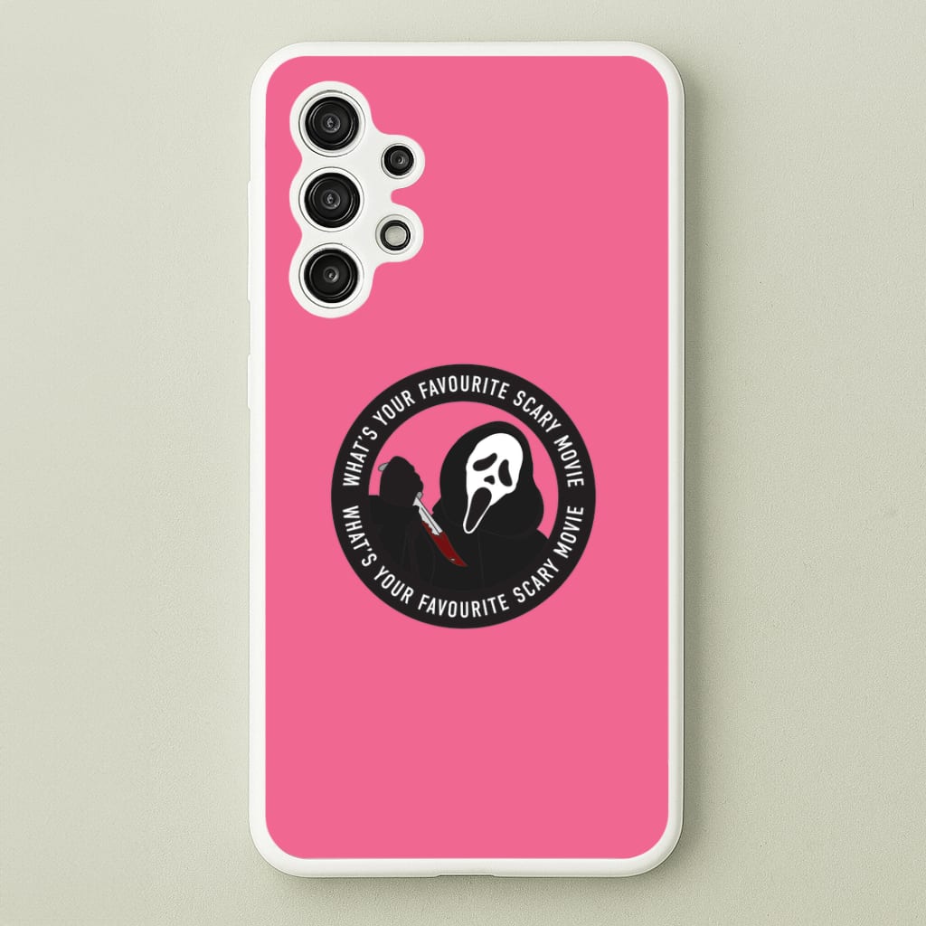 What's Your Favourite Scary Movie Badge Galaxy A13 Case