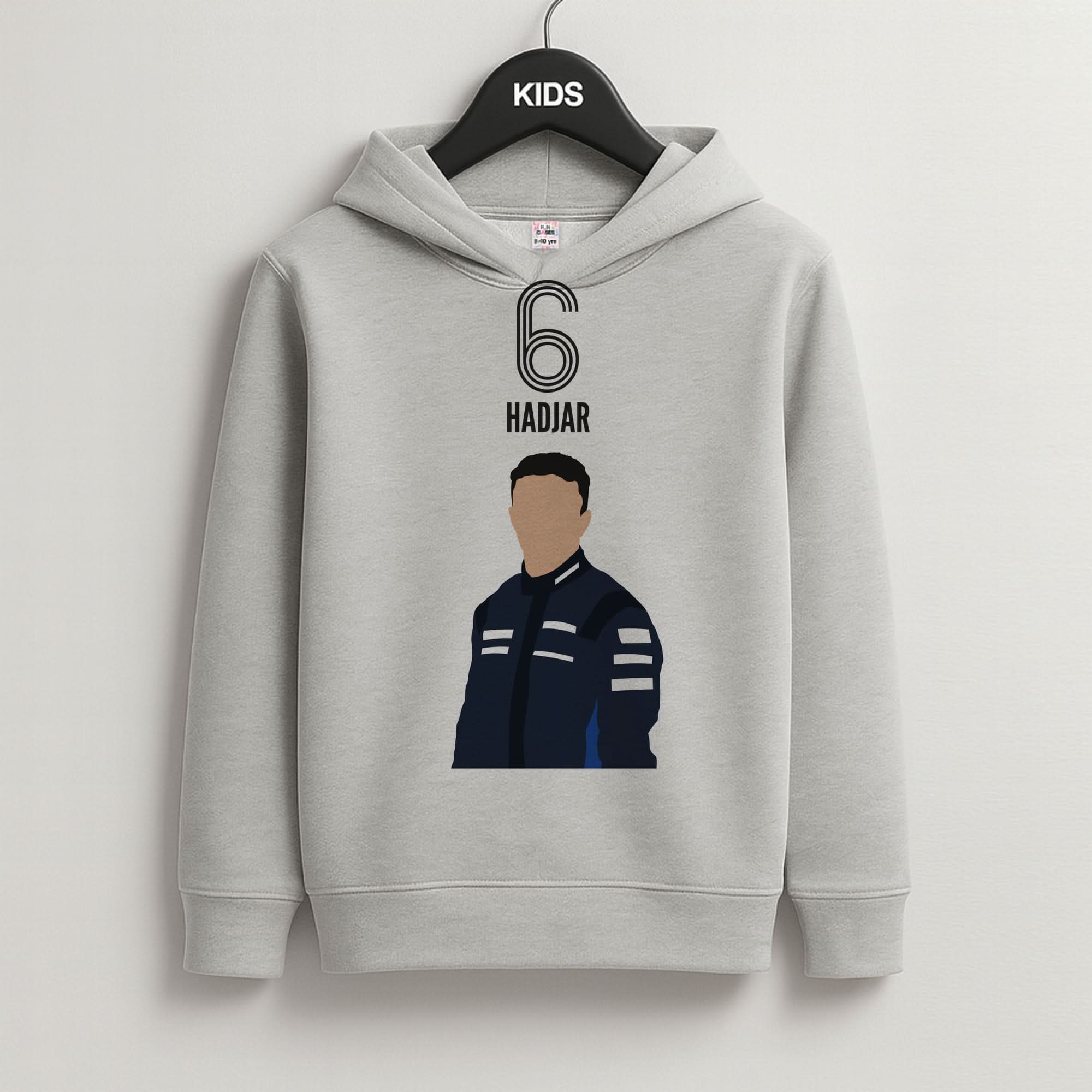 Hadjar 2026 Grey Kids Hoodie