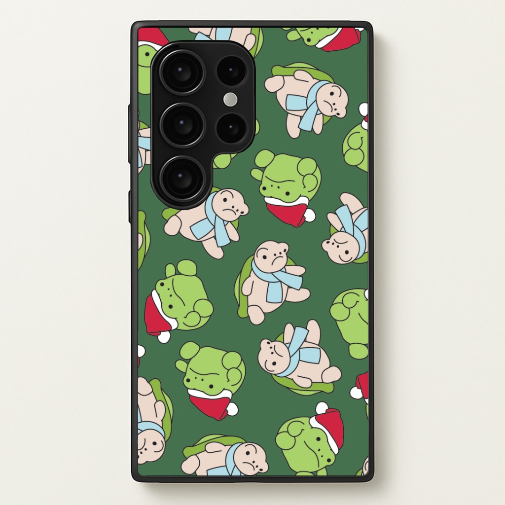 Grumpy Christmas Plushies Pattern Galaxy S24 Ultra Case