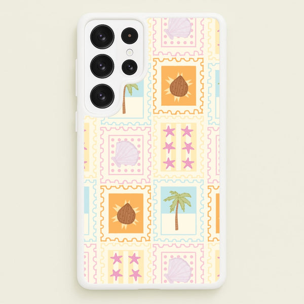 Tropical Stamps Galaxy S23 Ultra Case