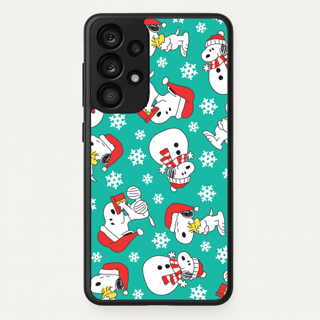 Christmas Cartoon Beagle Pattern Galaxy A33 Case