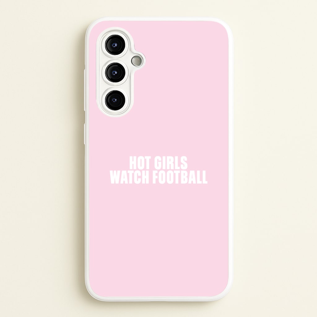 Hot Girls Watch Football Galaxy A54 Case