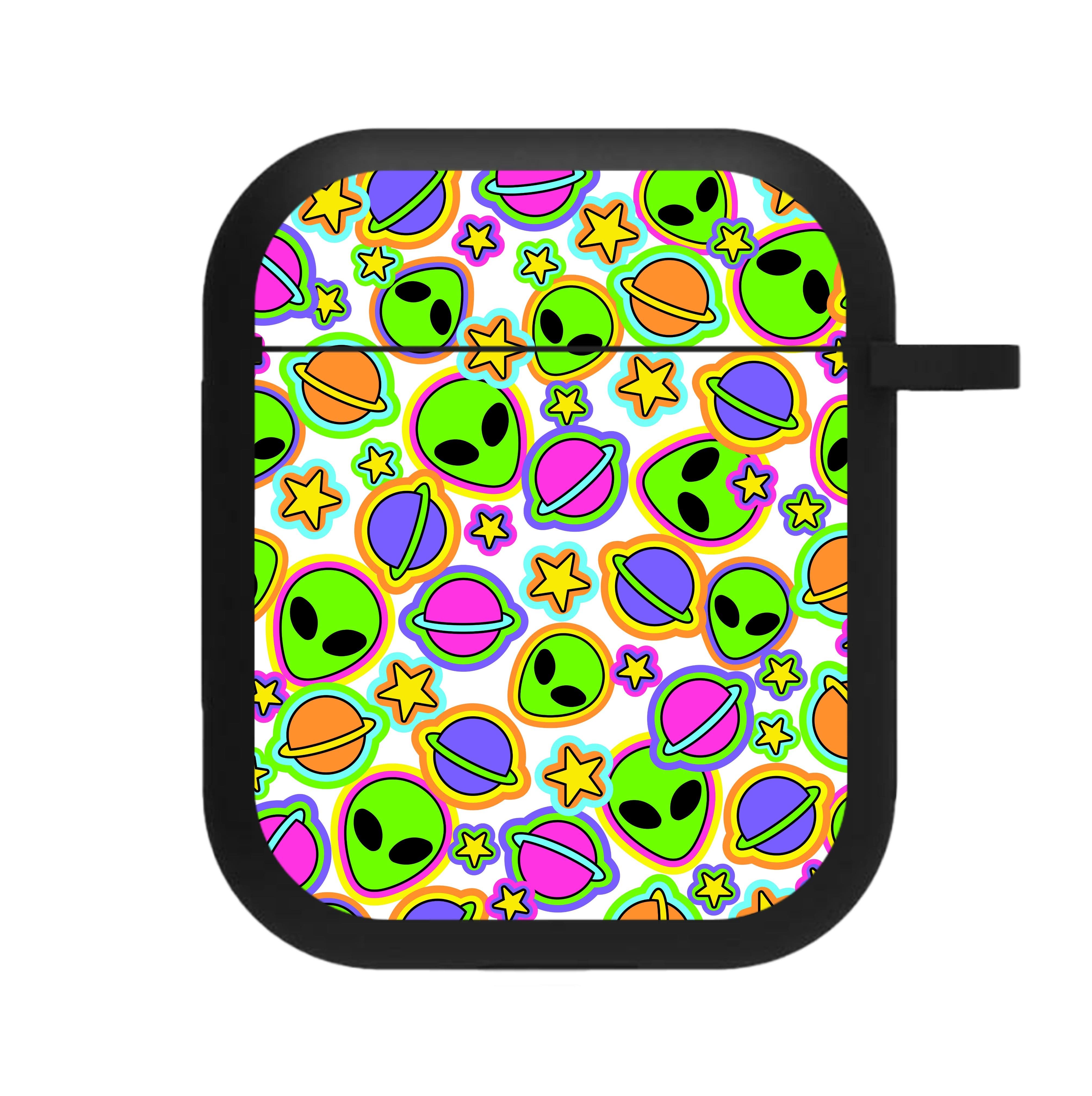 Colourful Aliens And Stars AirPods Case