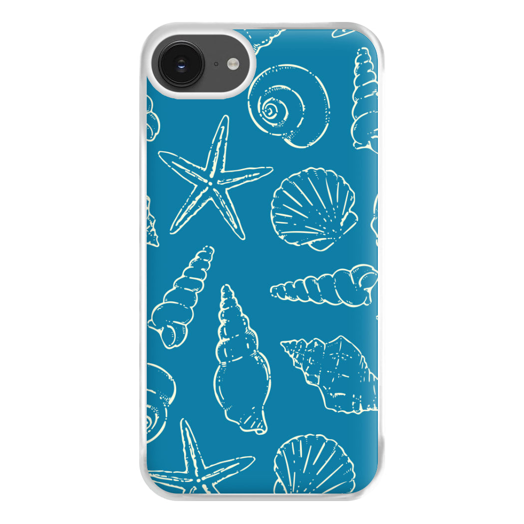 Sketched Shells Pattern iPhone 16e Case