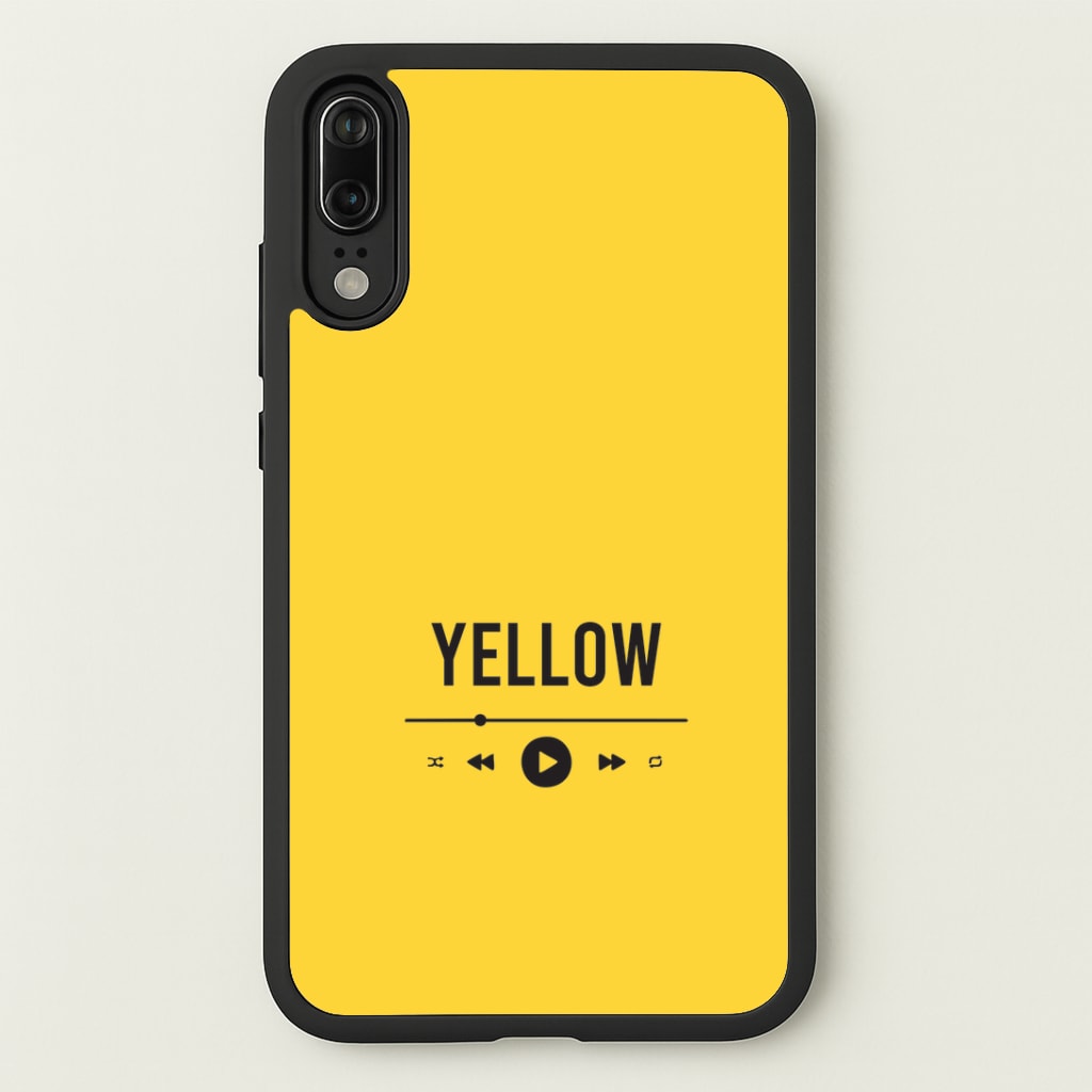 Yellow Music Player Huawei P20 Case