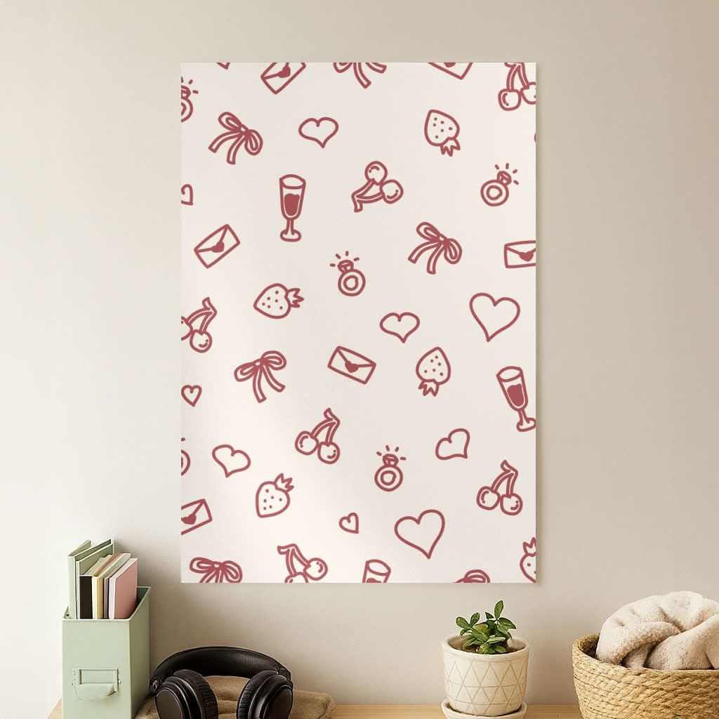 Valentines Doodles Poster