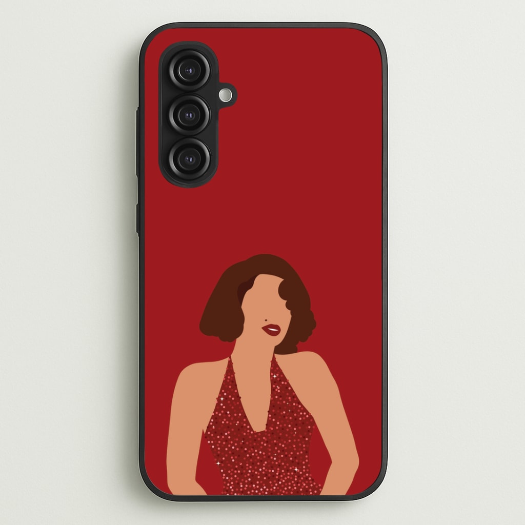 Red Sparkly Dress Galaxy S23FE Case