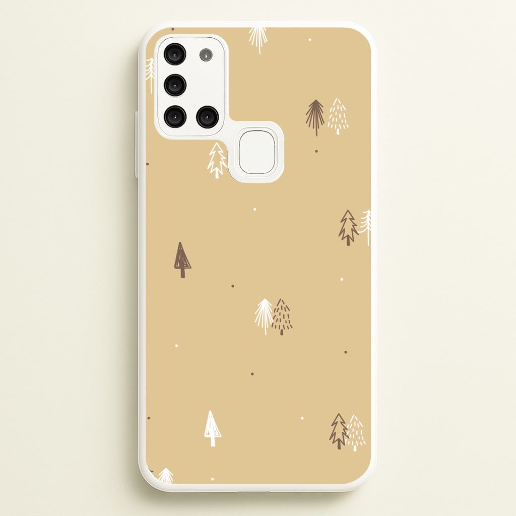 Minimal Christmas Trees Pattern Galaxy A21s Case