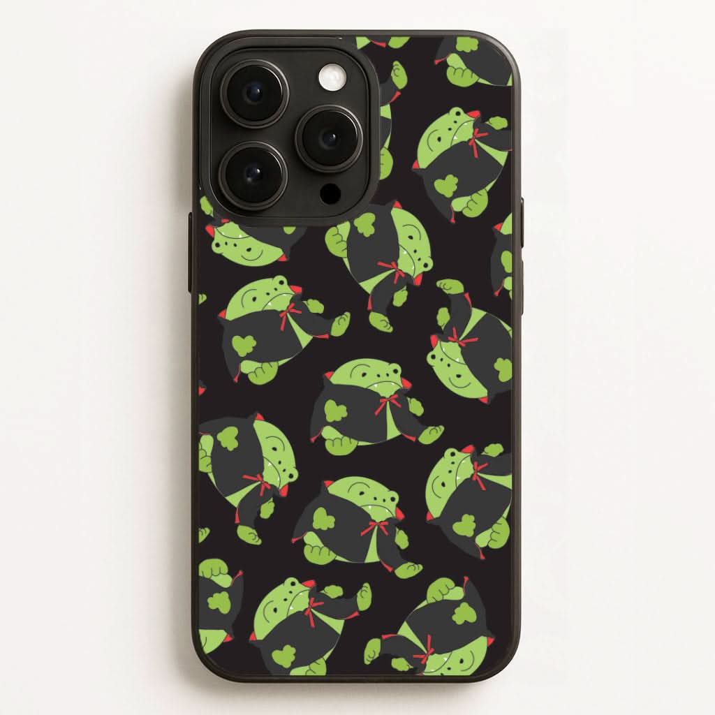 Vampire Frog Pattern - Halloween Phone Case for Apple iPhone, Samsung Galaxy, Huawei and Google Pixel