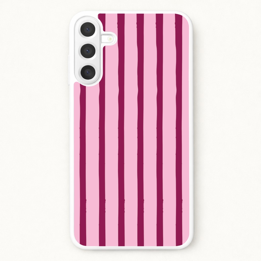 Strawberry Stripes Galaxy A57 Case