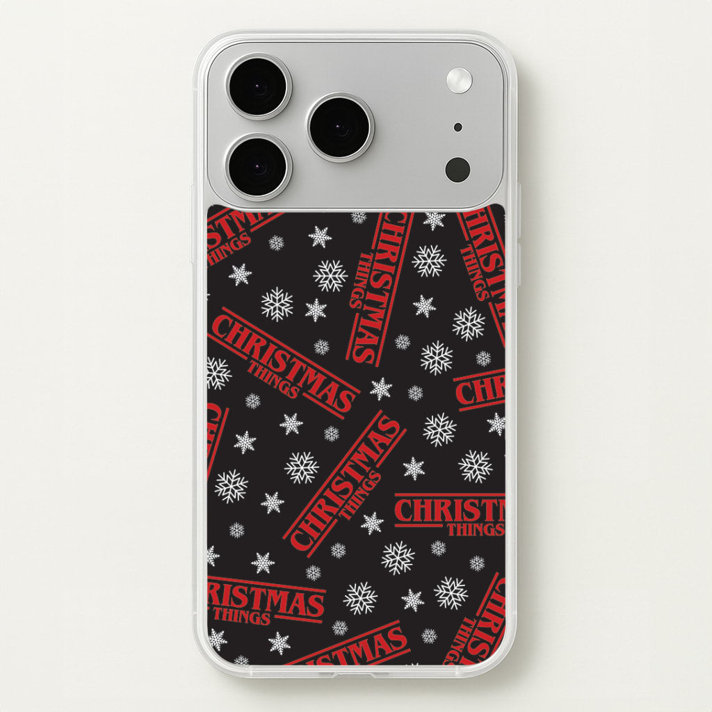 Christmas Things Snowflake Pattern iPhone 17 Pro Max Case