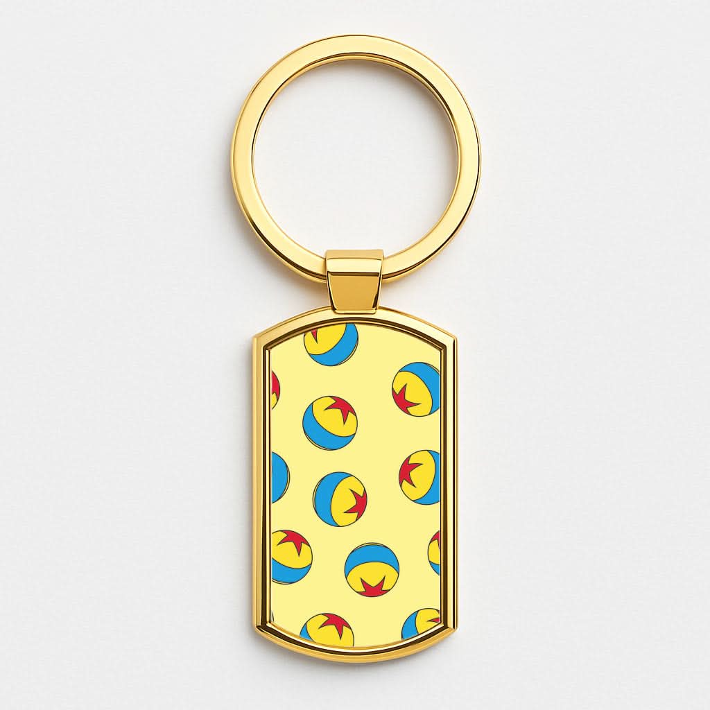 A Story Of Toys Ball Pattern Gold Keyring