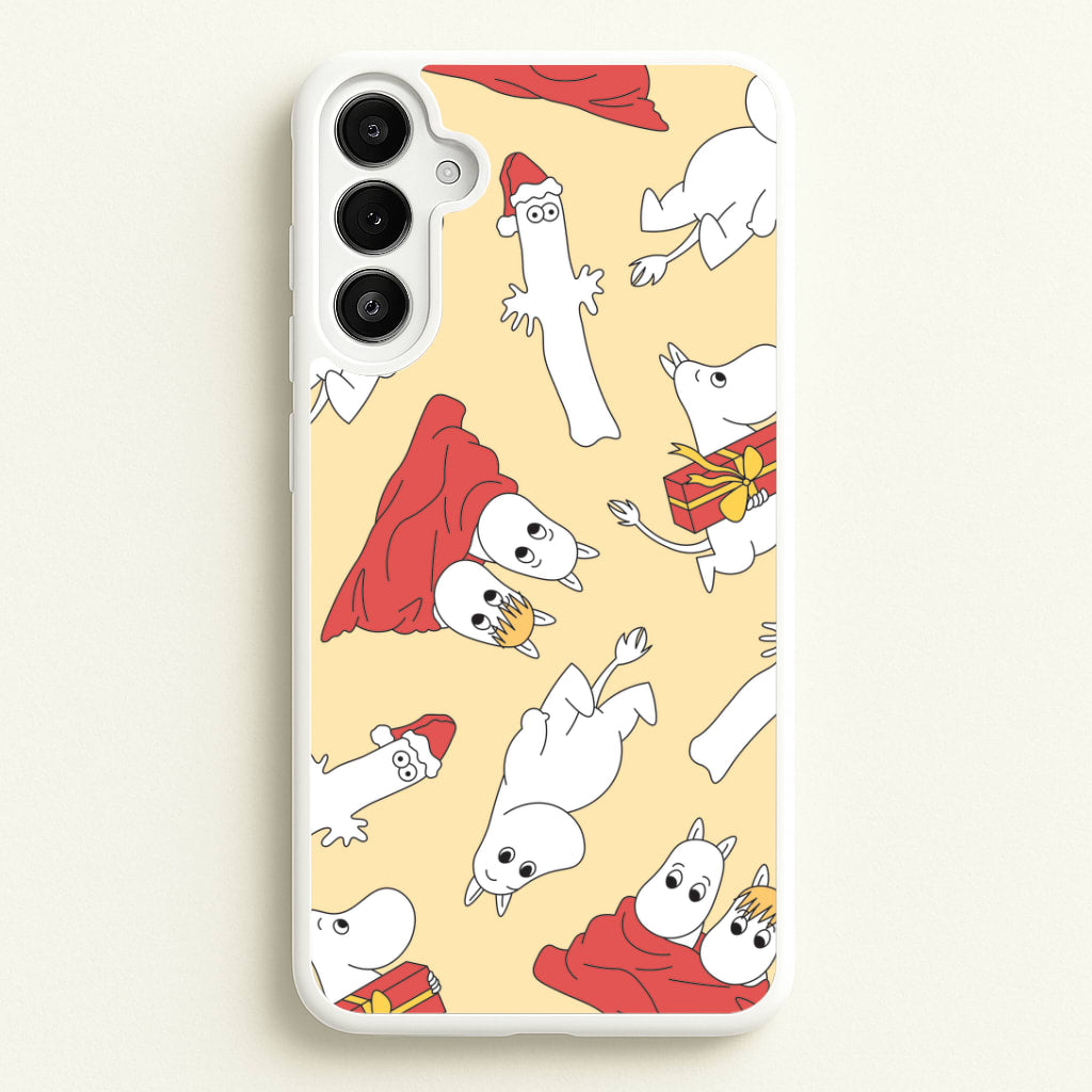 Christmas Mooms Pattern Galaxy A36 Case