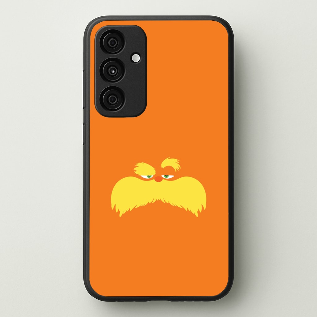 Orange Tree Creature Face Galaxy A55 Case