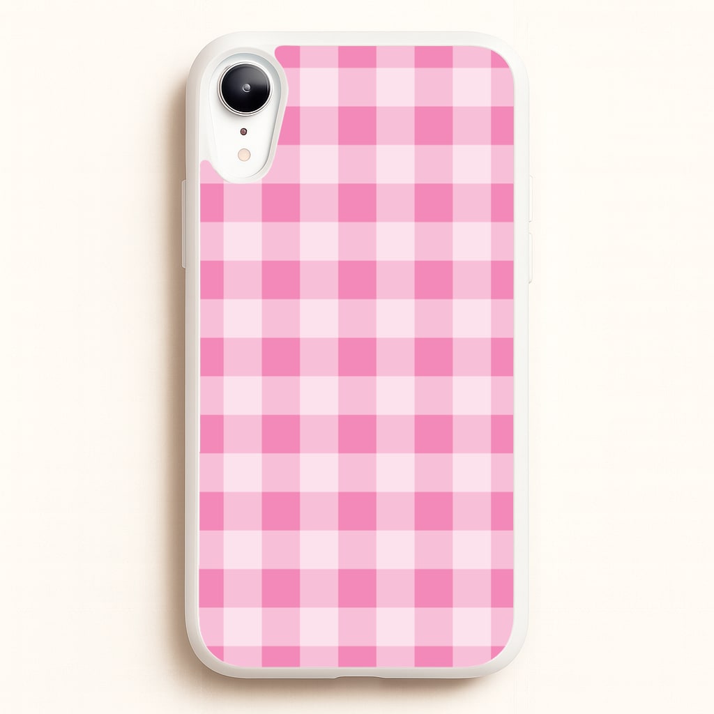 Strawberry Gingham iPhone XR Case