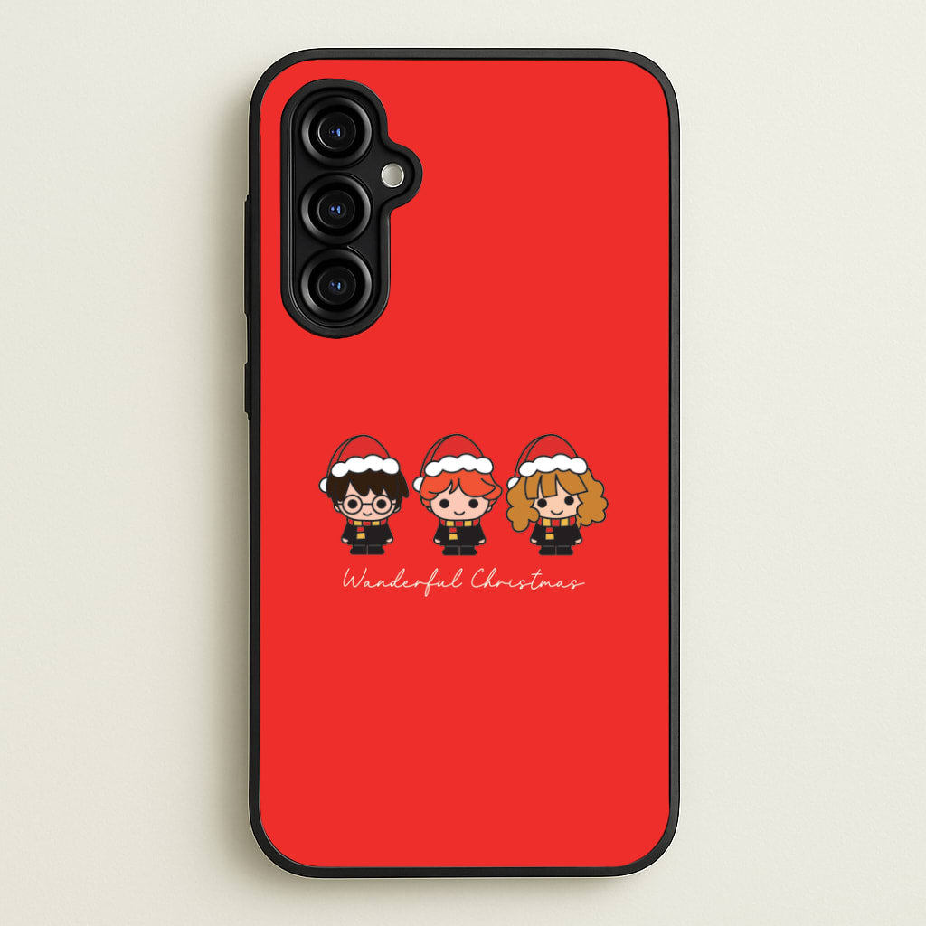 Wizards With Christmas Hats Galaxy A54 Case