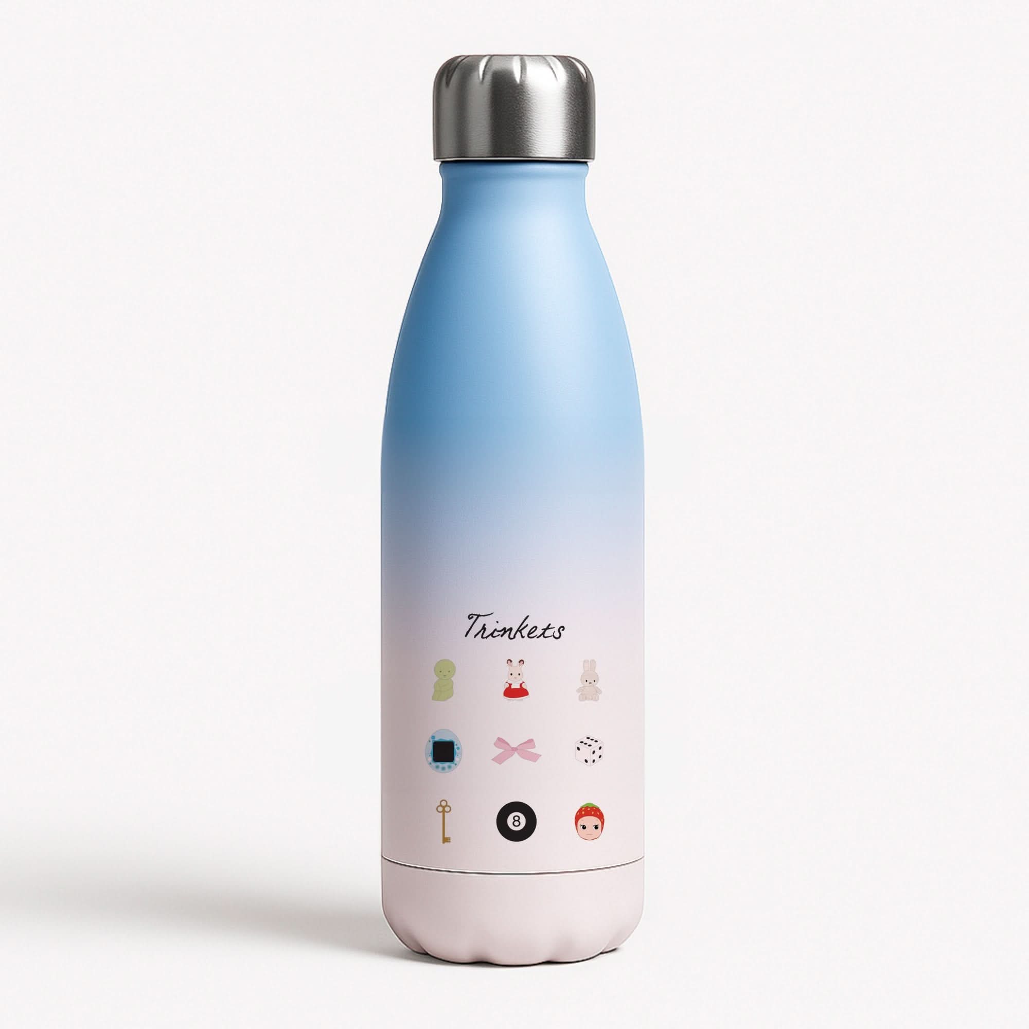 Trinkets Blue Water Bottle