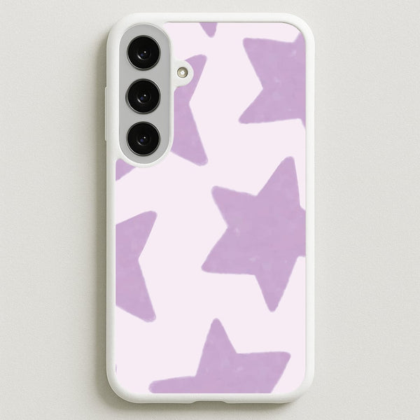 Lilac Stars Galaxy S25FE Case