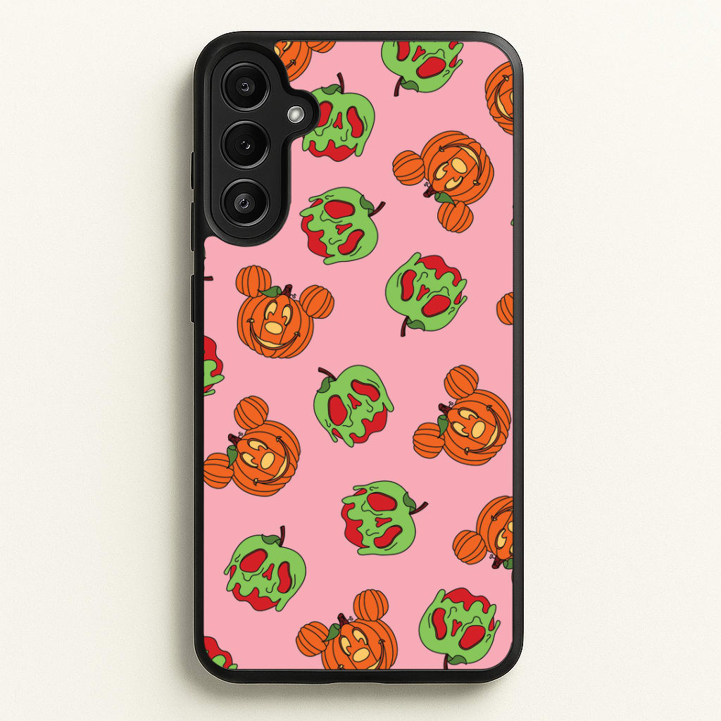 Pumpkin Mouse And Poison Apple Pattern Galaxy A36 Case