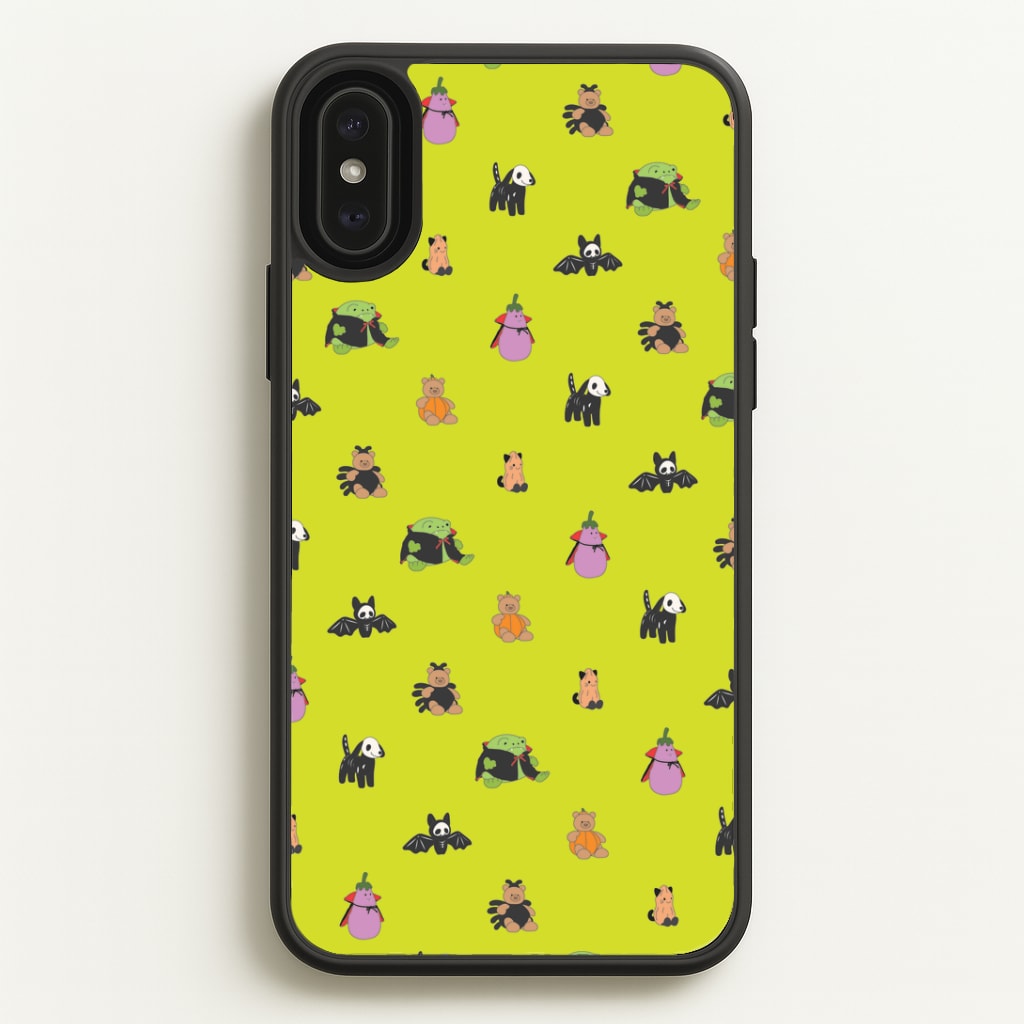 Halloween Plushies Pattern III - Halloween iPhone XS Max Case