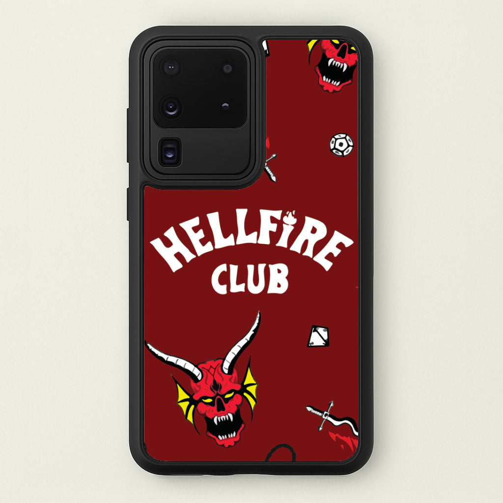 Hellfire Club Icons Collage Red Galaxy S20 Ultra Case