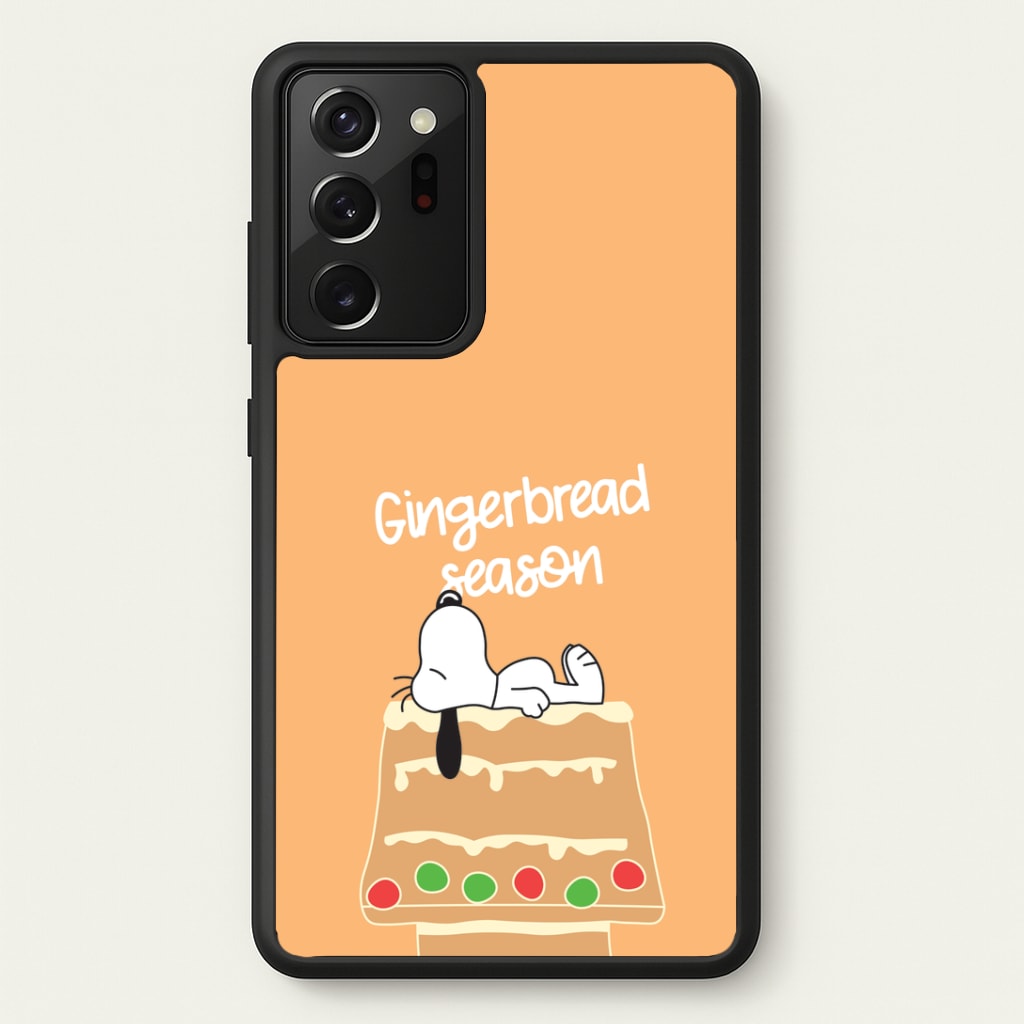 Cartoon Beagle Gingerbread House Galaxy Note 20 Ultra Case