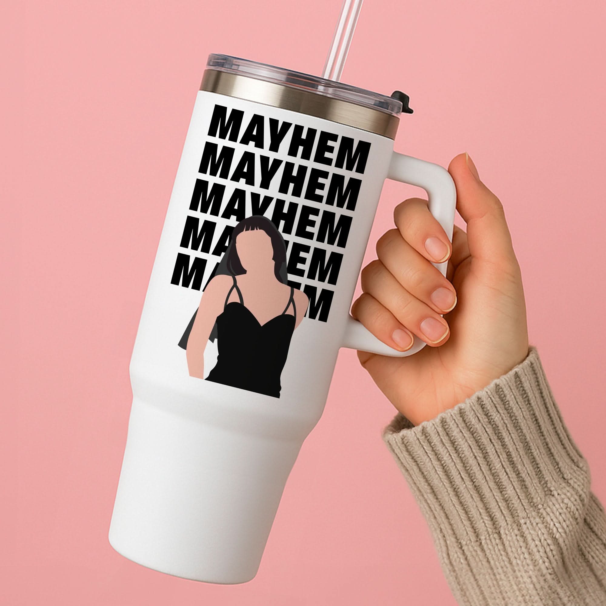 Neon Green Mayhem Tumbler