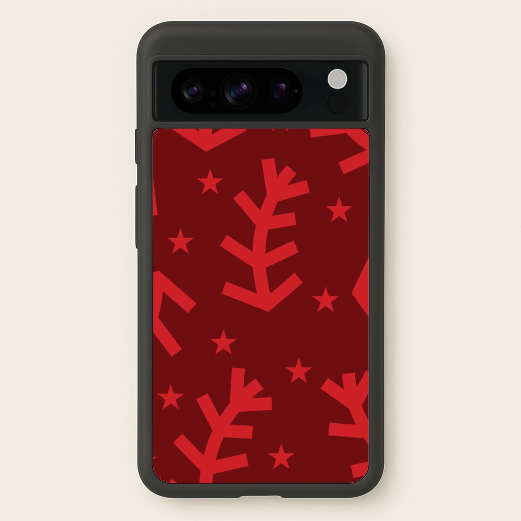 Abstract Ferns And Snowflakes Pattern Google Pixel 8 Pro Case