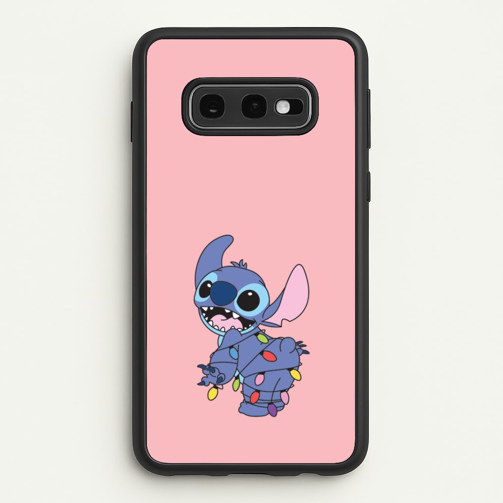 Cute Blue Alien Fairylights Galaxy S10e Case