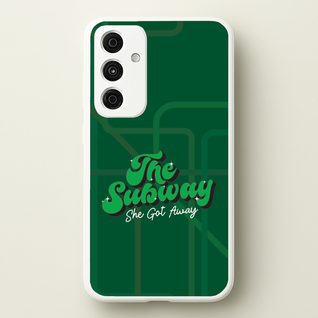 Subway Green Galaxy A55 Case