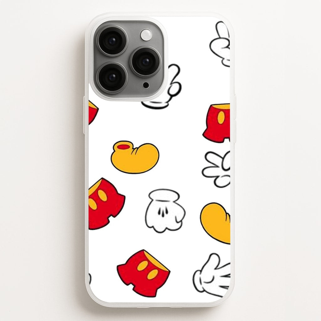 Mouse Gloves, Shorts and Shoes Phone Case for iPhone, Samsung Galaxy and Google Pixel