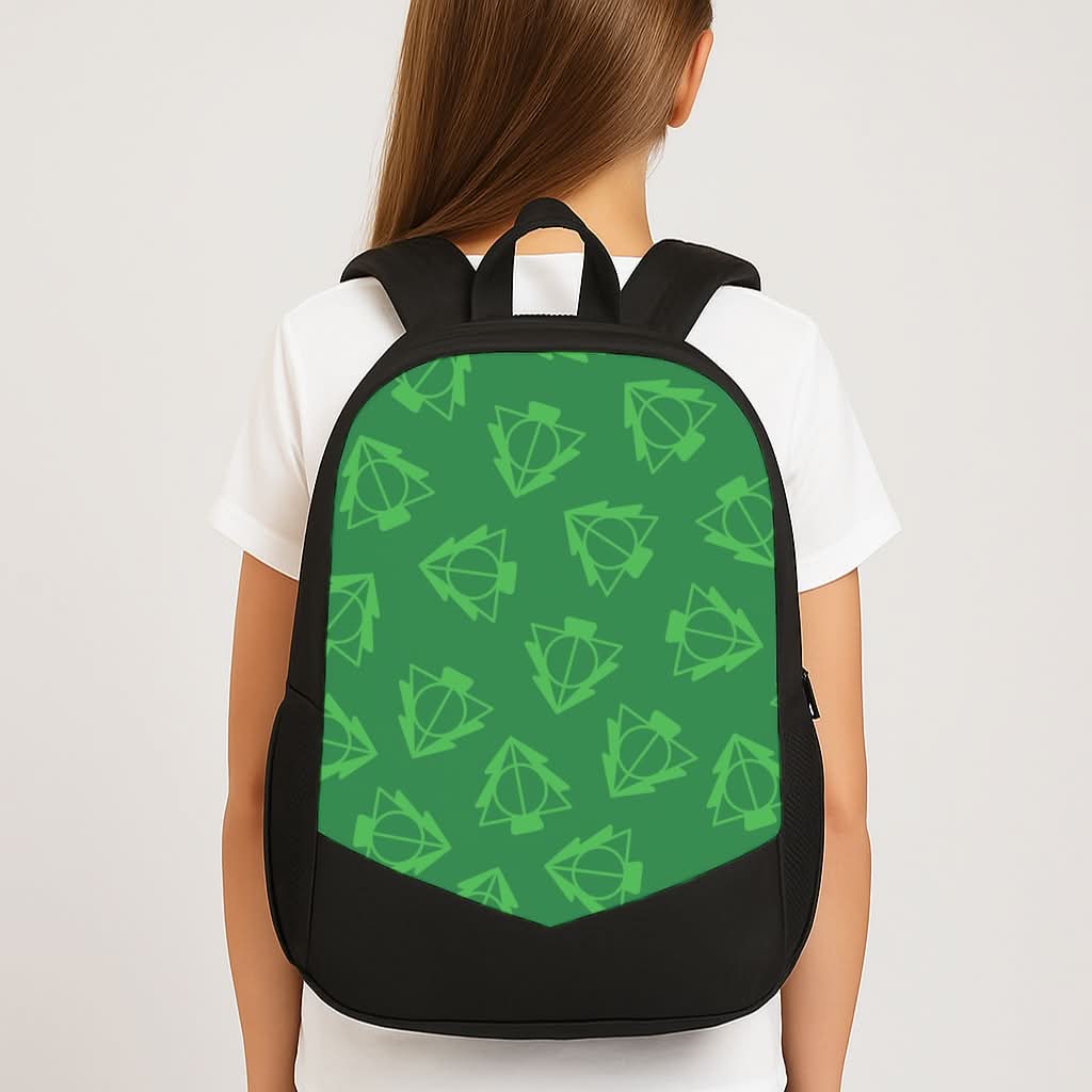 Christmas Tree Wizard Icon Pattern School Bag