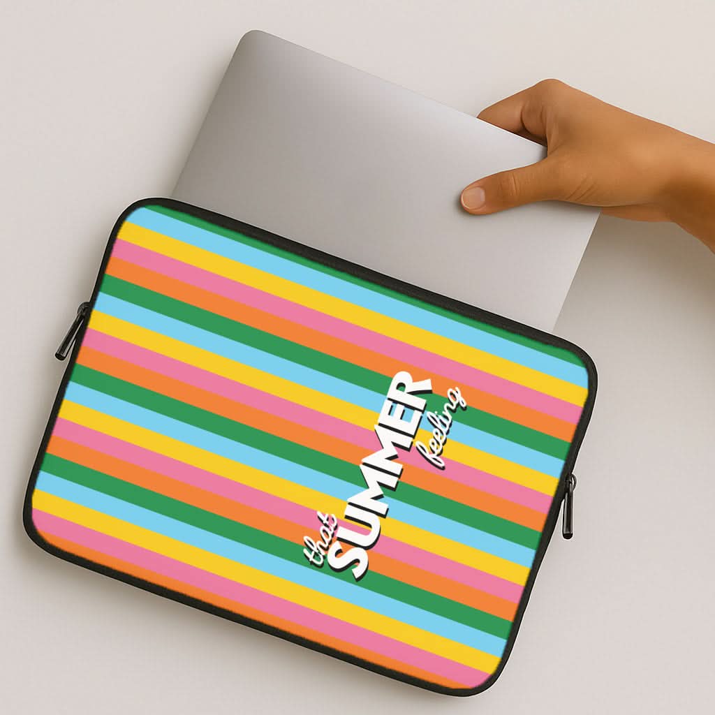 That Summer Feeling Stripes MacBook Cover
