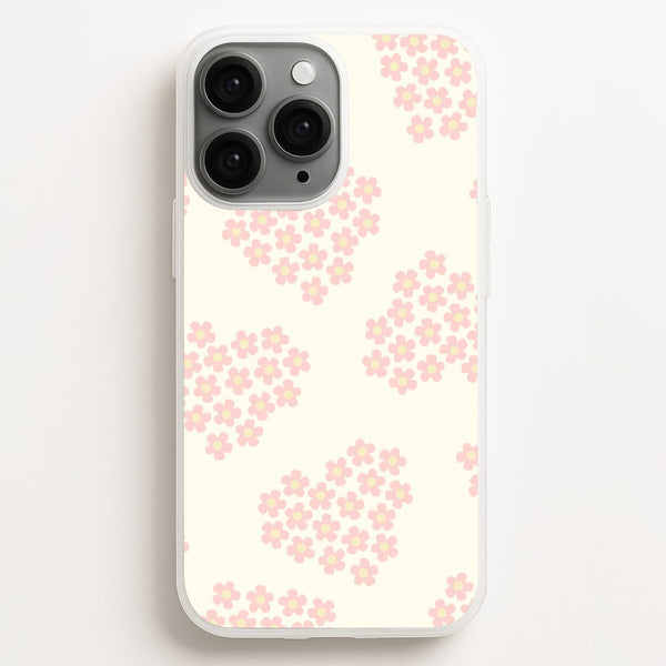 Flower Hearts Pattern iPhone 11 Pro Max Case