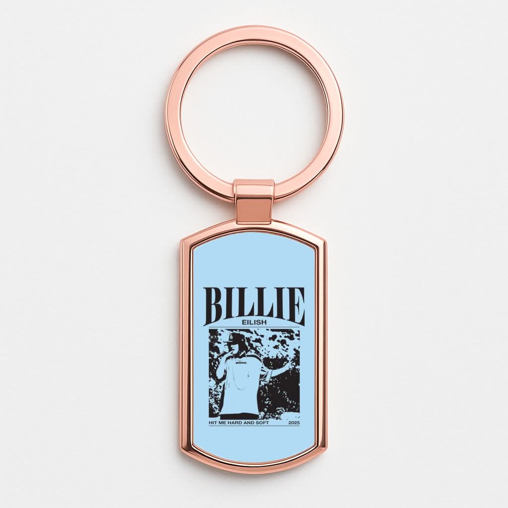 HMHAS Red Rose Gold Keyring