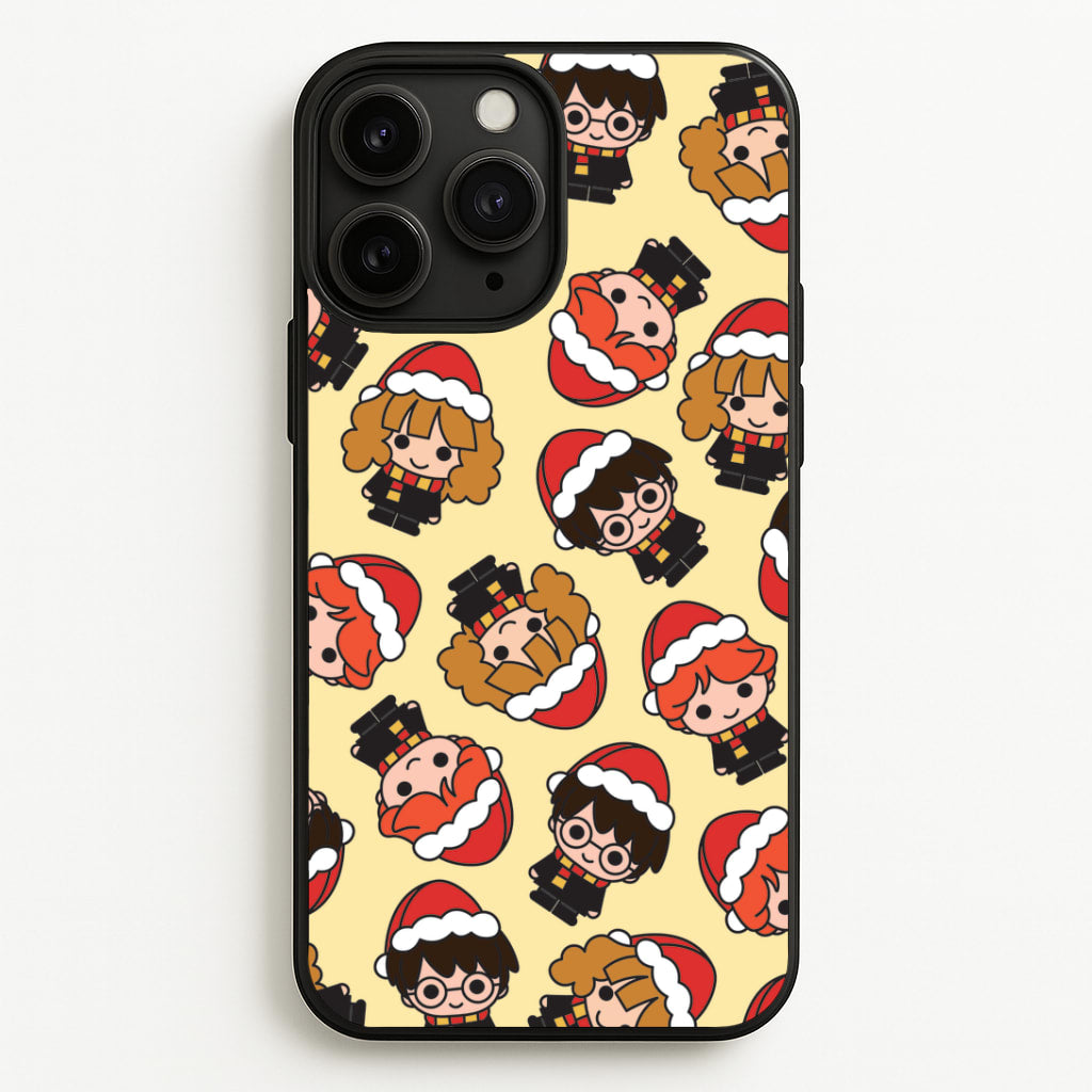 Wizards With Christmas Hats Pattern iPhone 11 Pro Max Case